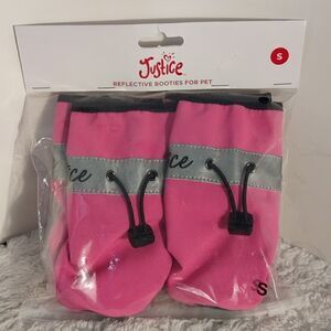 NWT Justice Reflective Booties For Pets